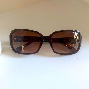 Coach Women’s Tortoise Sunglasses. Includes Hard Shell Case